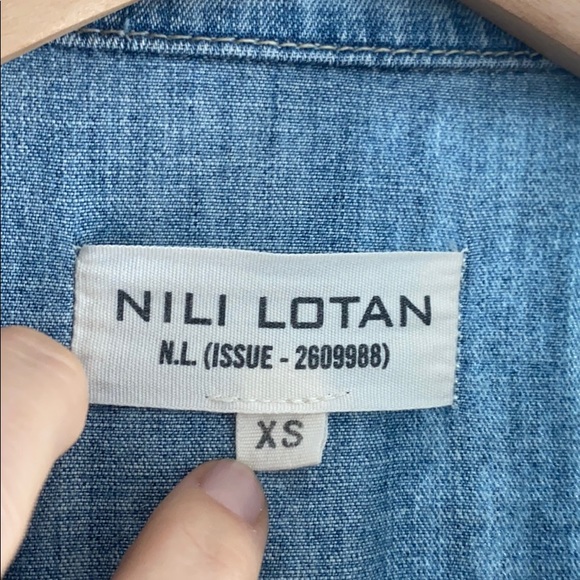 Nili Lotan Aria Jumpsuit in faded denim size XS - Picture 5 of 8